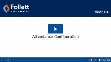 Aspen Attendance Configuration