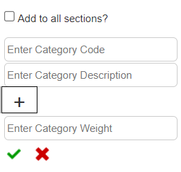 Add category pop-up