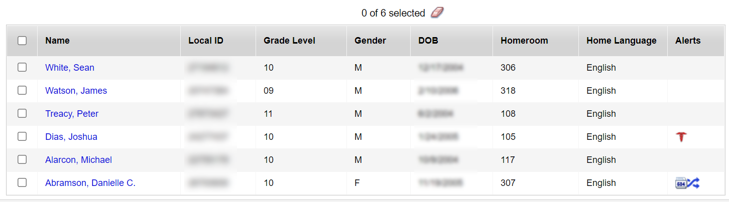 the Student Cases page